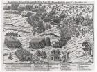 The Battle of Dreux, 19th December 1562 (engraving) (b/w photo)