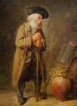 The Old Beggar (oil on canvas)