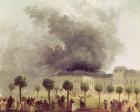 Fire at the Opera House of the Palais-Royal in 1781 (oil on canvas)