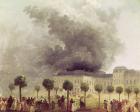 Fire at the Opera House of the Palais-Royal in 1781 (oil on canvas)