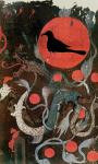 'Legend of the Nine Suns', detail from a T-shaped painting from Tomb No.1 at Mawangdui, Ch'ang-Sha, Hunan Province (ink and colour on silk) (detail)