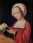 St. Mary Magdalene Reading (oil on panel)