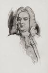 George Frideric (Frederick) Handel, 1685-1759. German born English composer of the late Baroque era. Portrait by Chase Emerson, American artist, 1874-1922