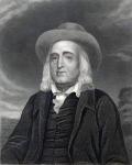Jeremy Bentham (1748-1832) from 'Gallery of Portraits', published in 1833 (engraving) (b/w photo)