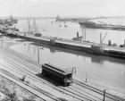 The Harbor, San Pedro, California, c.1880-99 (b/w photo)