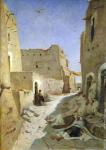 The Bab-El-Gharbi Road, Laghouat, 1859 (oil on canvas)