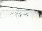 Signature of Nicolaus Copernicus (1473-1543) (pen & ink on paper) (b&w photo)