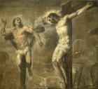 Christ on the Cross and the Good Thief, c.1565 (oil on canvas)