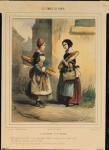 The Baker's Art, plate number 27 from the 'Les Femmes de Paris' series, 1841-42 (colour litho)