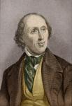 Hans Christian Andersen (1805-75) (engraving) (later colouration)