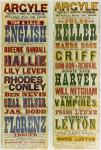 Posters for the Argyle Theatre of Varieties, Birkenhead, 1898 (litho)