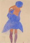 Standing Girl, Back View, 1908 (gouache, watercolor, and graphite on paper)