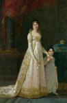 Portrait of Marie-Julie Clary (1777-1845) Queen of Naples with her daughter Zenaide Bonaparte (1801-54) 1807 (oil on canvas)