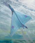 Avro Vulcan B1 Night flight, 2016, (oil on canvas board)