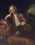 Alexander Pope and his dog, Bounce, c.1718