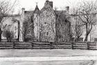 Queen Mary's house Jedburgh, 2006, (ink on paper)