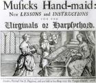 New lessons and instructions for the harpsichord or virginals (engraving) (b/w photo)