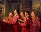 Choristers in the Church, 1870 (oil on canvas)