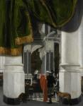 Interior of the Nieuwe Kerk in Delft with the Tomb of William the Silent, 1653 (oil on wood)