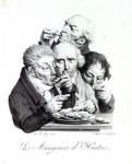 Les Mangeurs d'Huitres, 1825 (litho)