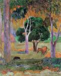 Dominican Landscape or, Landscape with a Pig and Horse, 1903 (oil on canvas)