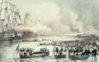 Landing of the American Force at Vera Cruz, under General Scott, March 1847 (colour litho)