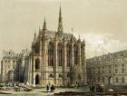 La Sainte Chapelle, Paris (colour litho)