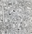 Street map of London around Guildhall, c.1795 (print)