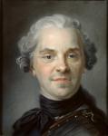 Portrait of Maurice, Comte de Saxe (1696-1750) 1747 (pastel)