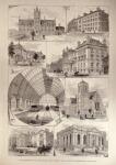 The Middlesbrough and Cleveland Iron Trade Jubilee: Public Buildings in Middlesbrough, from 'The Illustrated London News', 10th August 1881 (engraving)