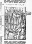 The Martyrdom of Richard Bayfield (d.1531) from 'Acts and Monuments' by John Foxe (1516-87) 1563 (woodcut)
