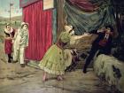 Scene from the opera 'Pagliacci' by Ruggiero Leoncavallo (1857-1919) (oil on canvas)