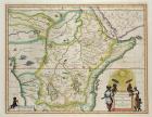 Map of Ethiopia showing five African states, c.1690 possibly after G. Blaeu's "Grooten Atlas" of 1648-65