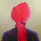 Red Turban, Purple Jacket (oil on canvas)