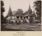 Teik Kyaung monastery, isle of Ka Toe, near Moulmein, Burma, c.1848 (albumen print) (b/w photo)