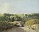 A View of Osmington Village with the Church and Vicarage, 1816 (oil on canvas)