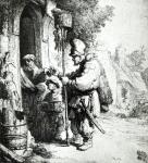 The Ratcatcher, 1632 (etching) (b/w photo)