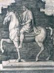 Equestrian Statue of Marcus Aurelius (121-180 AD) (engraving)