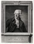 Portrait of Pascal Paoli, engraved by Benoit Louis Henriquez (1732-1806) 1793 (engraving) (b/w photo)