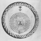 Cardinal Richelieu (1585-1642) as the centre of the sun, January 1635 (engraving) (b/w photo)