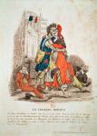'Le Cholera Morbus', Allegory of the Cholera Epidemic after the 1830 Revolution, c.1832 (coloured engraving)