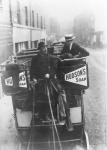 Omnibus driver (b/w photo)