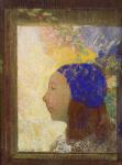 Young Girl in a Blue Bonnet, after 1890 (pastel on paper)