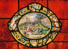 Window depicting March, from Montigny (stained glass)