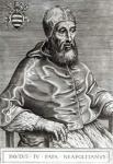 Portrait of Pope Pius IV, 1555 (engraving)