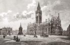 Town Hall, Albert Square, Manchester, England in the 19th century. From Cities of the World, published c.1893.