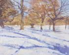 Winter, Richmond Park (oil on canvas)