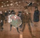 Dancing at the Moulin Rouge: La Goulue (1870-1927) and Valentin le Desosse (1843-1907) 1895 (oil on canvas)