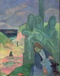 The Green Christ (Breton Calvary) 1889 (oil on canvas)