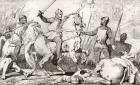 Hugh Capet (941-96) captures Charles de Lorraine, from 'Histoire de France' by Colart, published c.1840 (engraving)